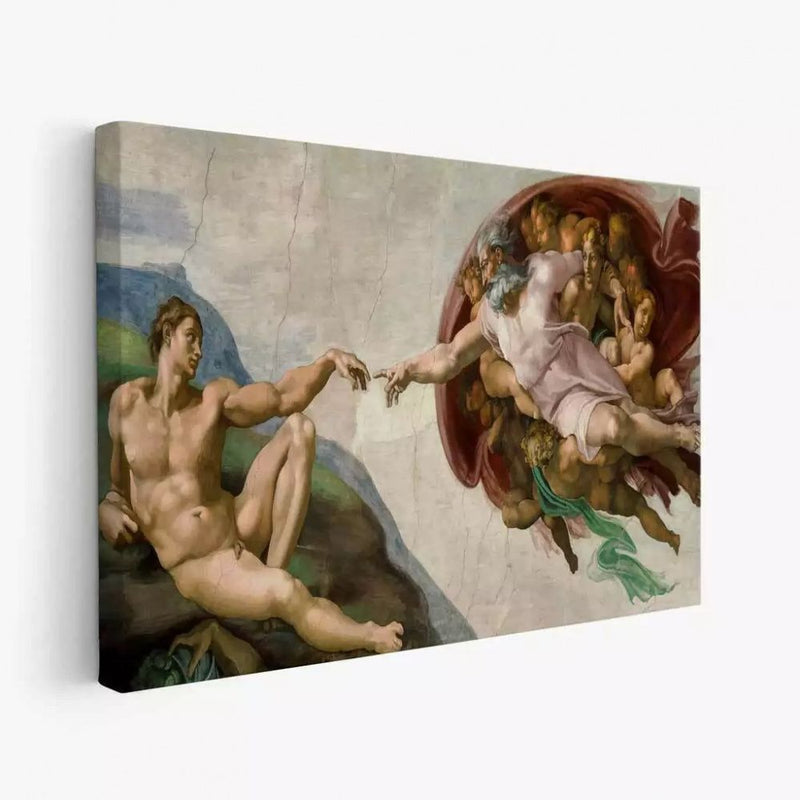 Quadro a Criação de Adão de Michelangelo