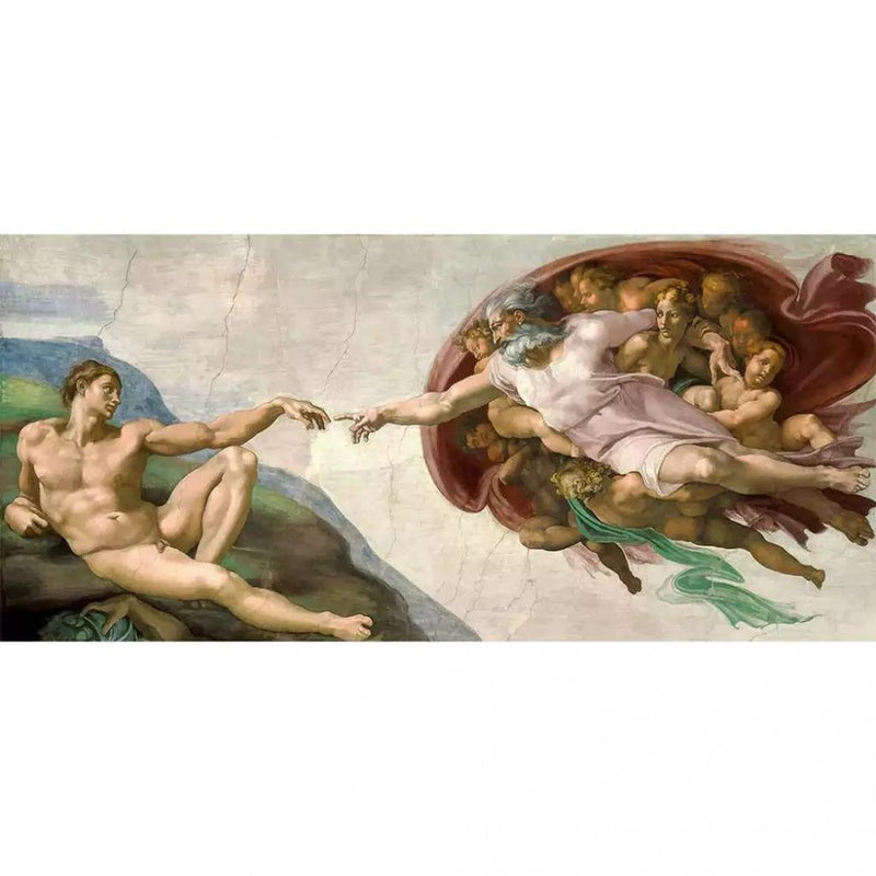 Quadro a Criação de Adão de Michelangelo